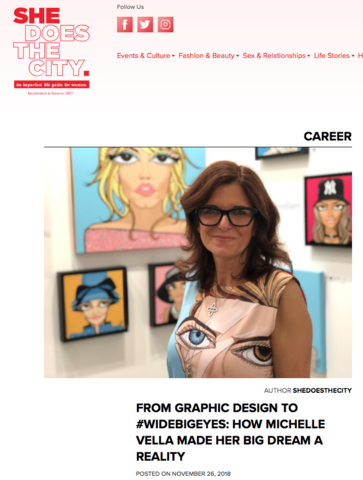 SHE DOES THE CITY: FROM GRAPHIC DESIGN TO #WIDEBIGEYES: HOW MICHELLE VELLA MADE HER BIG DREAM A REALITY - MICHELLE VELLA