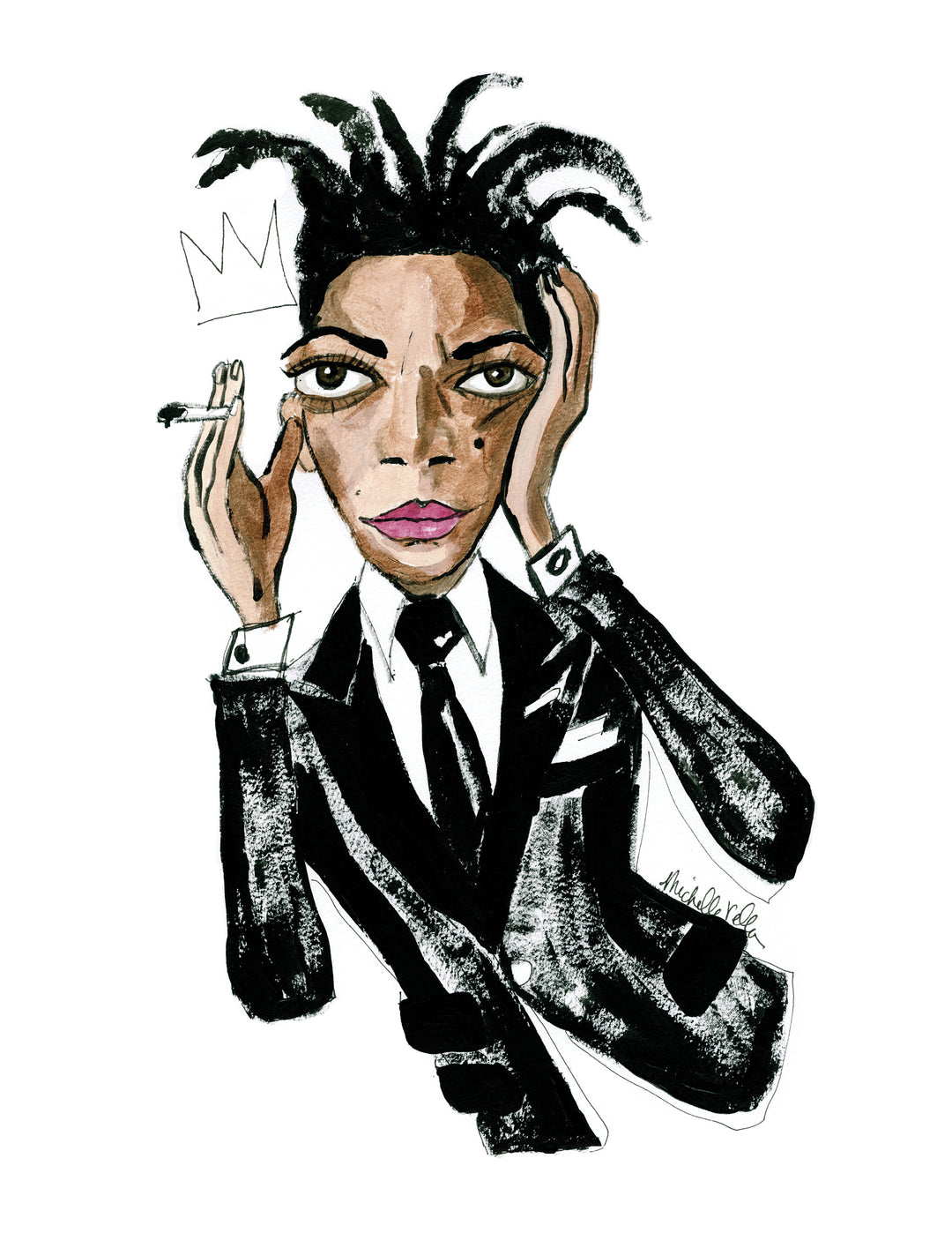 289 Basquiat in Tom Ford, 2015, Limited Edition Illustration