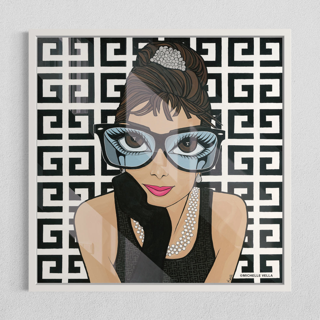 Lady in B&W, HD Metal Print