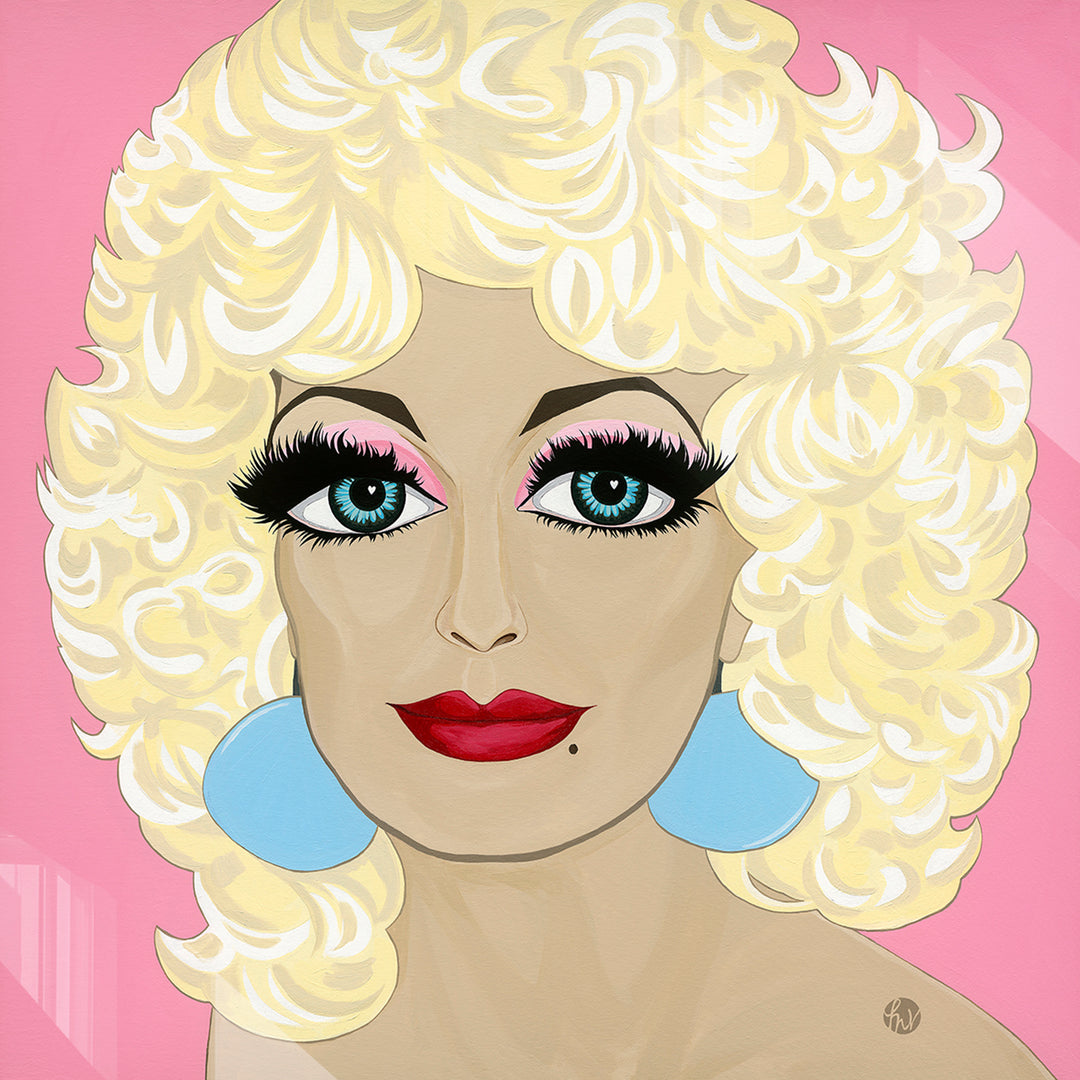 Dolly Love, Blue Eyes, HD Metal Print