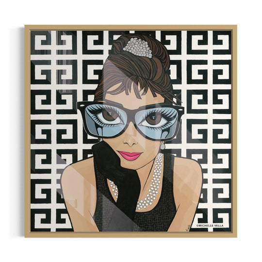 Lady in B&W, HD Metal Print