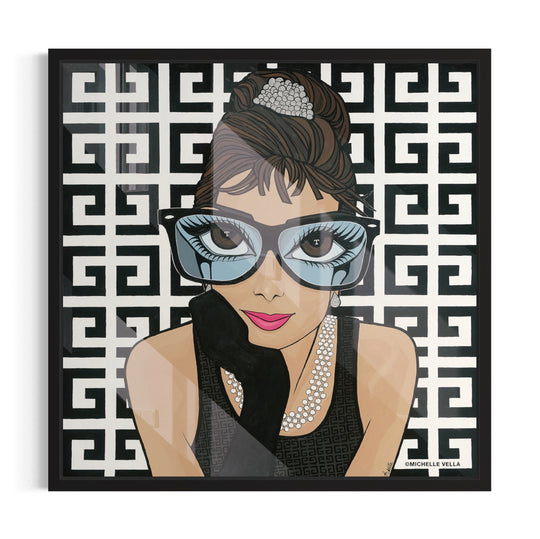 Lady in B&W, HD Metal Print