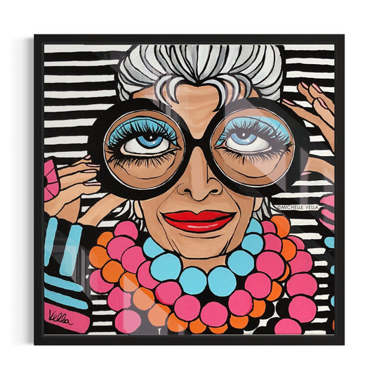Iris in Stripes, HD Metal Print