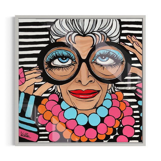 Iris in Stripes, HD Metal Print