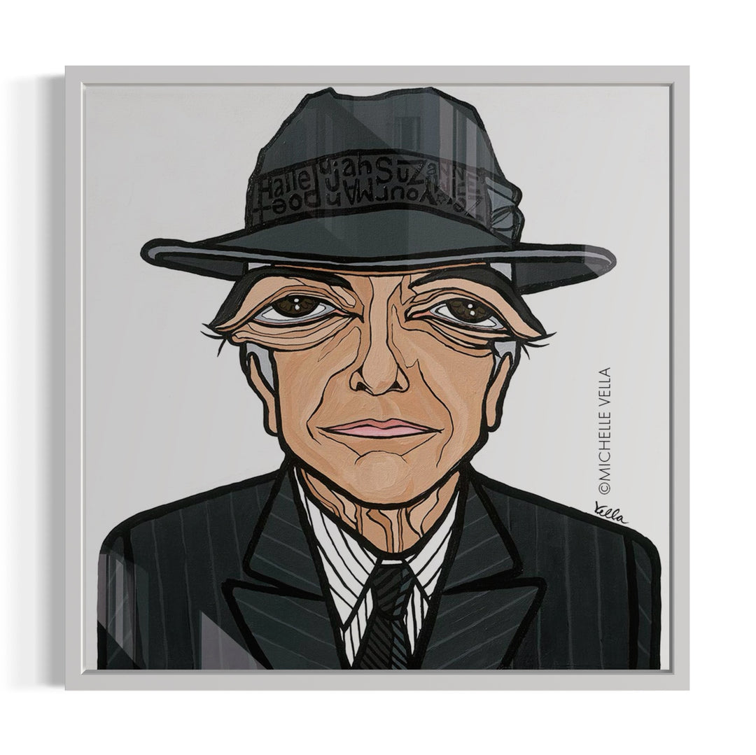 The Poet, Leonard Cohen, HD Metal Print