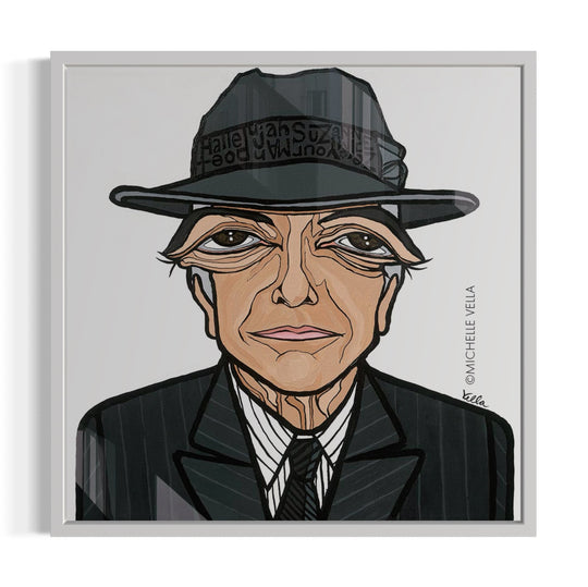 The Poet, Leonard Cohen, HD Metal Print
