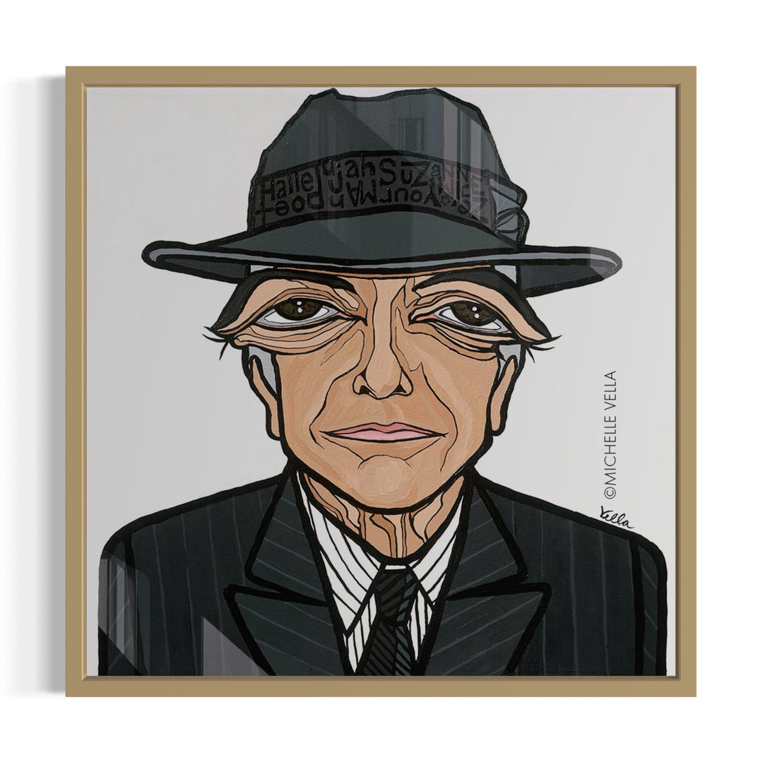 The Poet, Leonard Cohen, HD Metal Print