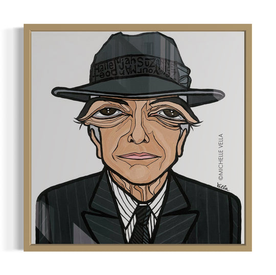 The Poet, Leonard Cohen, HD Metal Print