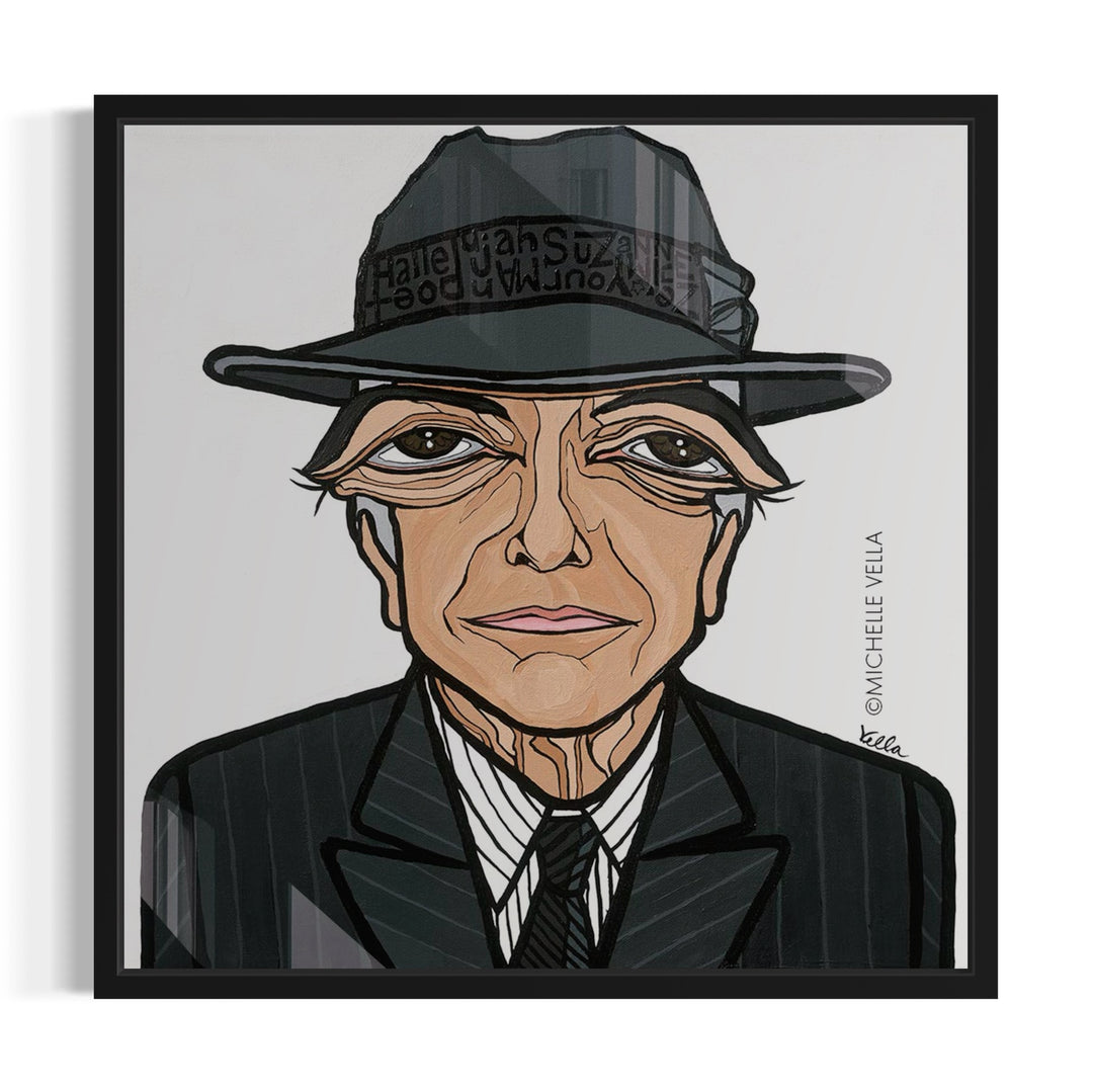 The Poet, Leonard Cohen, HD Metal Print