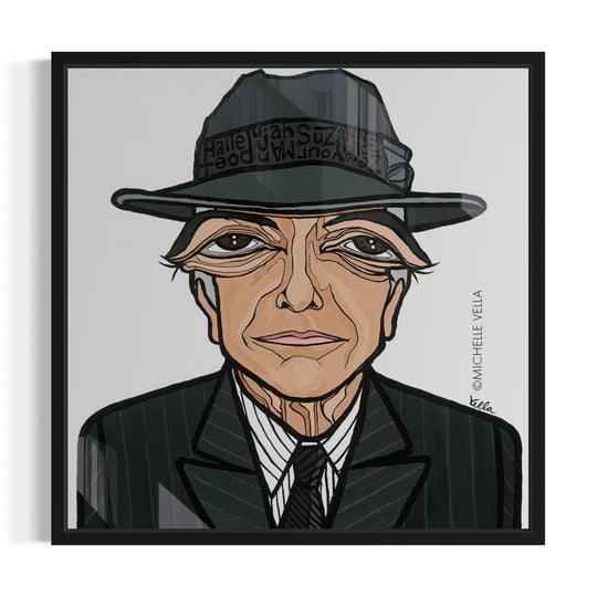 The Poet, Leonard Cohen, HD Metal Print