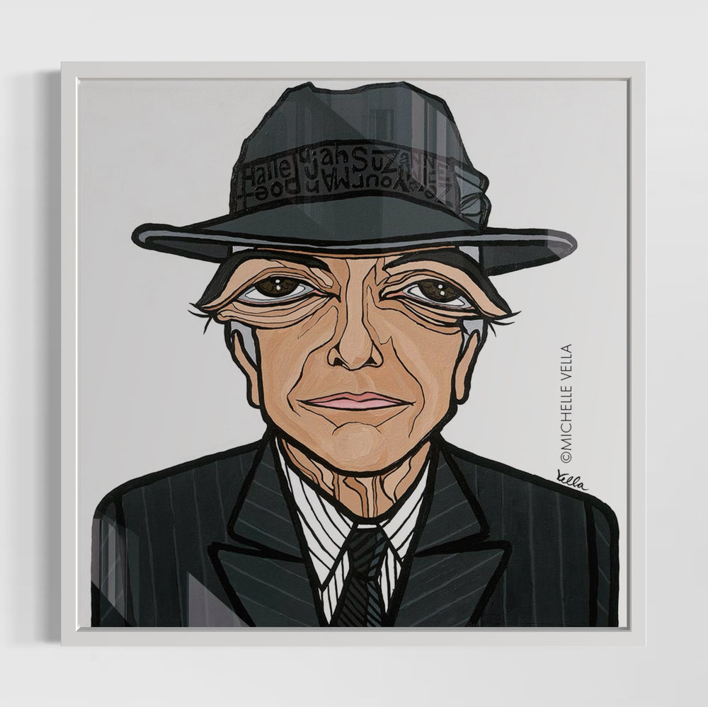 The Poet, Leonard Cohen, HD Metal Print