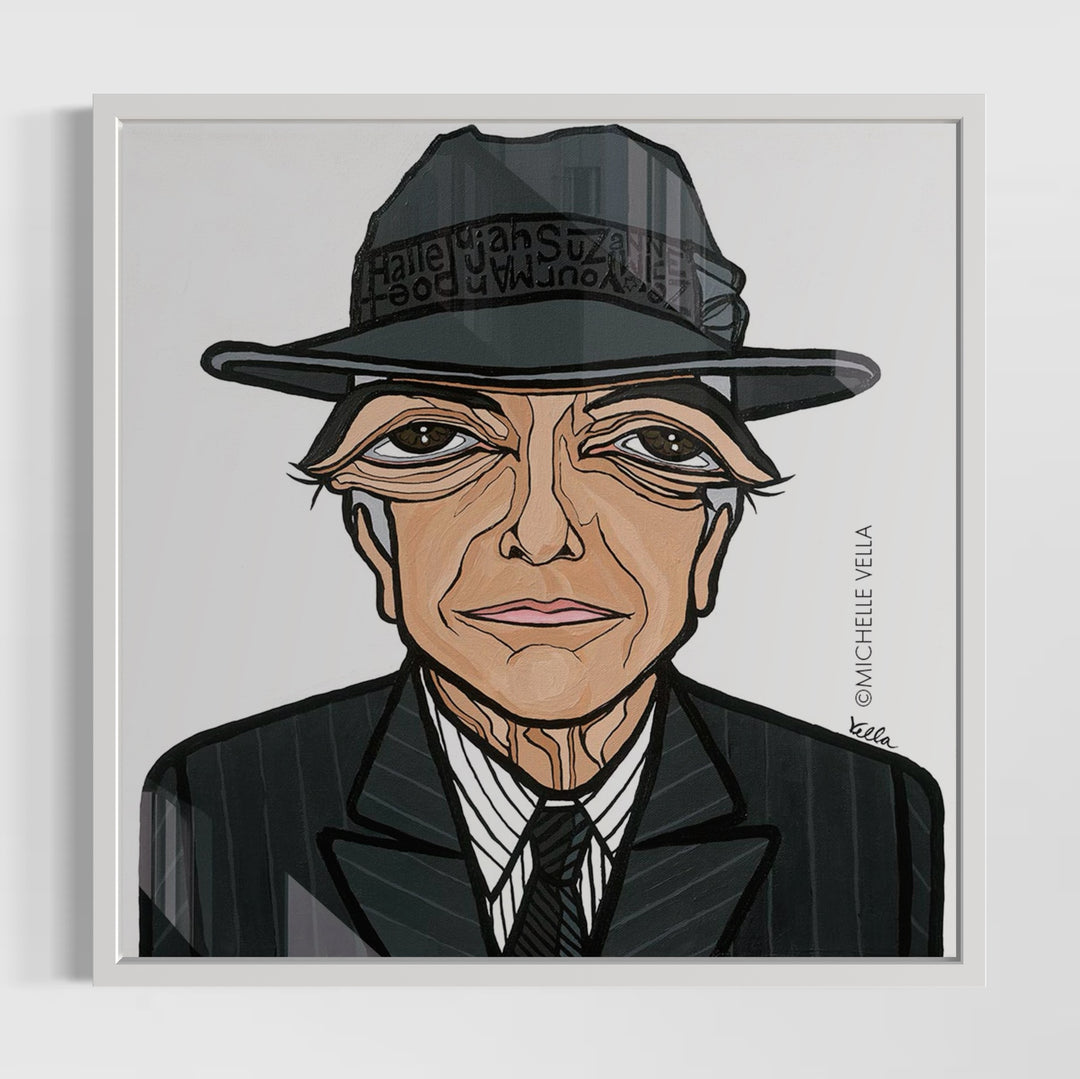 The Poet, Leonard Cohen, HD Metal Print