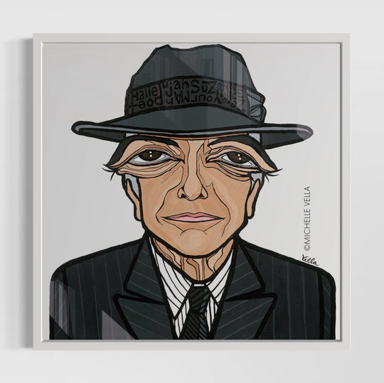 The Poet, Leonard Cohen, HD Metal Print
