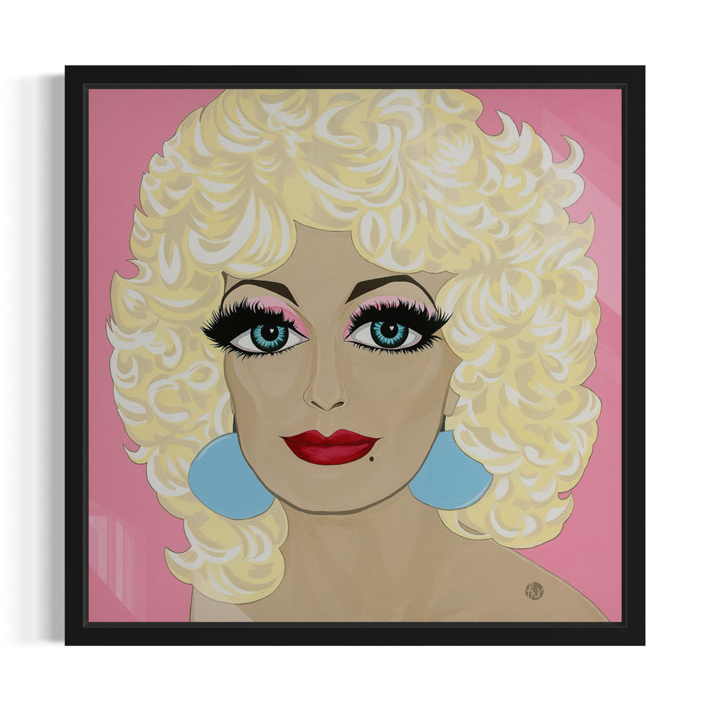 Dolly Love, Blue Eyes, HD Metal Print