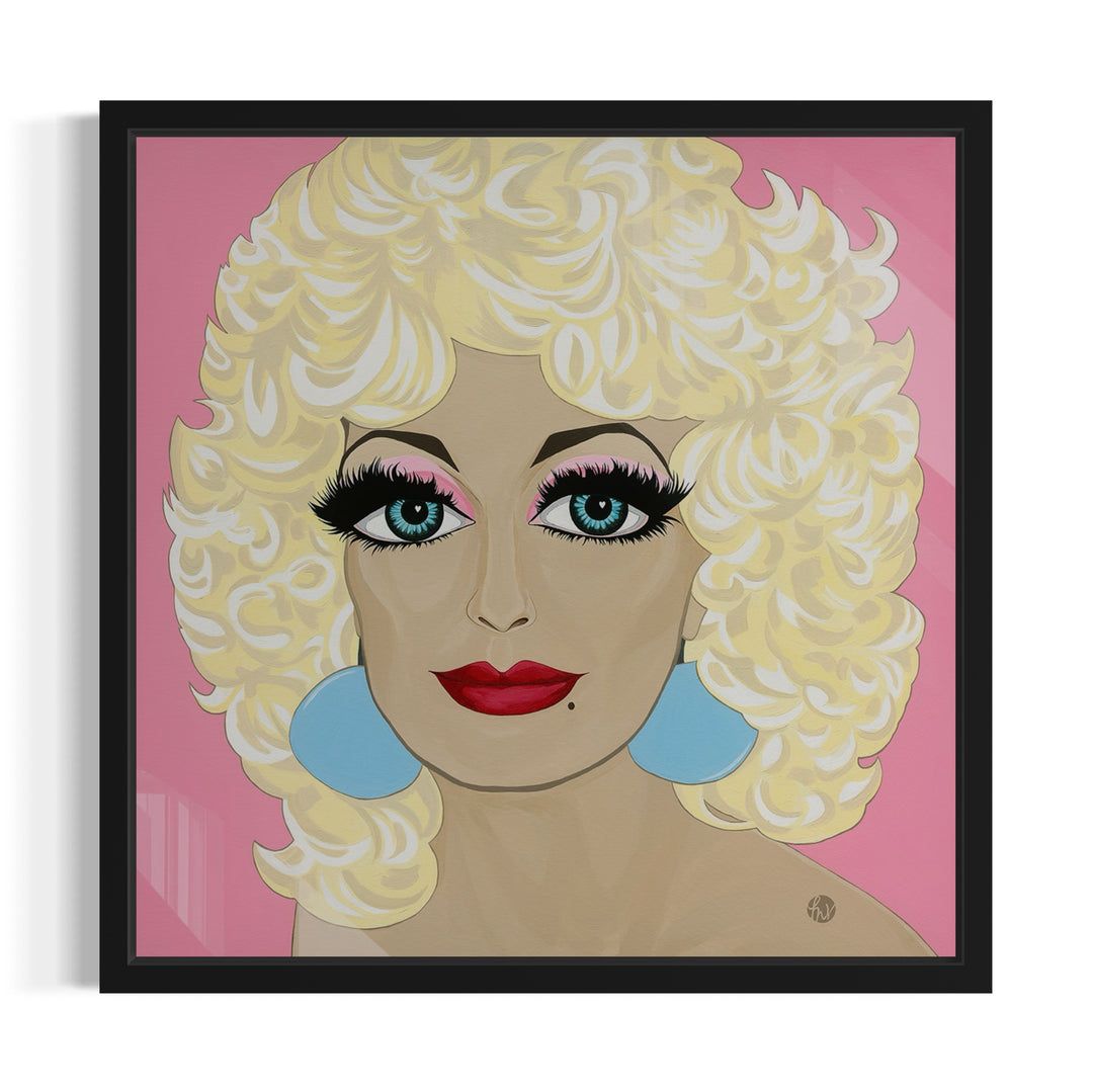 Dolly Love, Blue Eyes, HD Metal Print