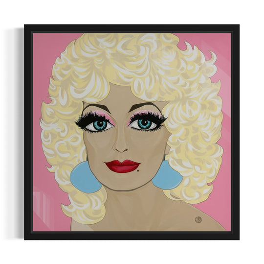Dolly Love, Blue Eyes, HD Metal Print