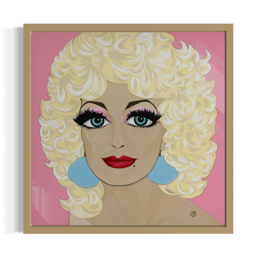Dolly Love, Blue Eyes, HD Metal Print