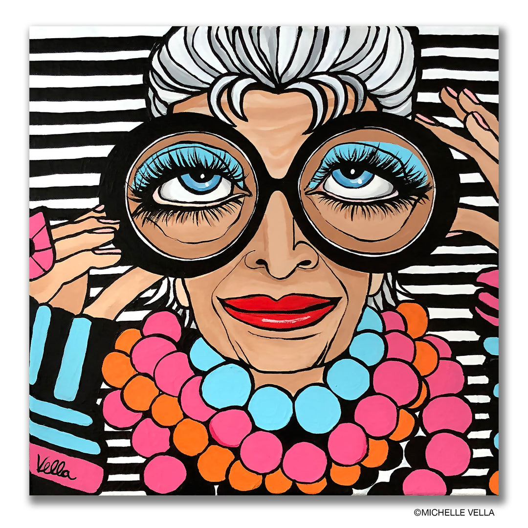 Iris in Stripes, HD Metal Print