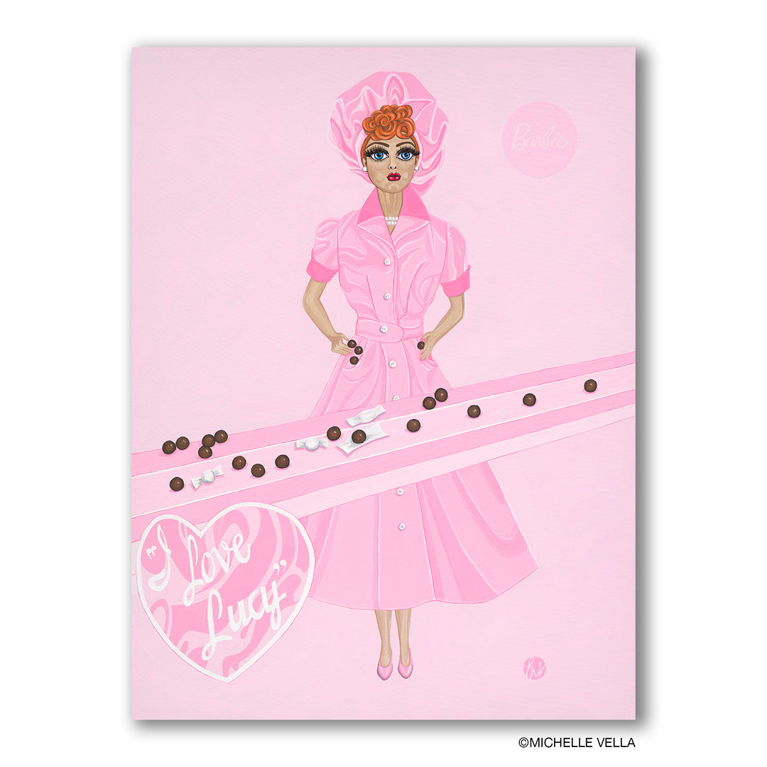 Lucy at The Chocolate Factory, Original Painting