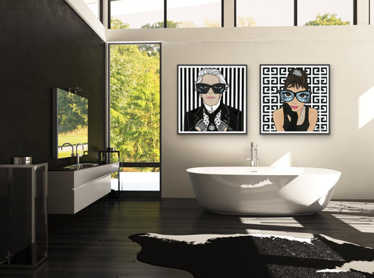 Audrey Hepburn in Givenchy, Limited Edition Print - MICHELLE VELLA