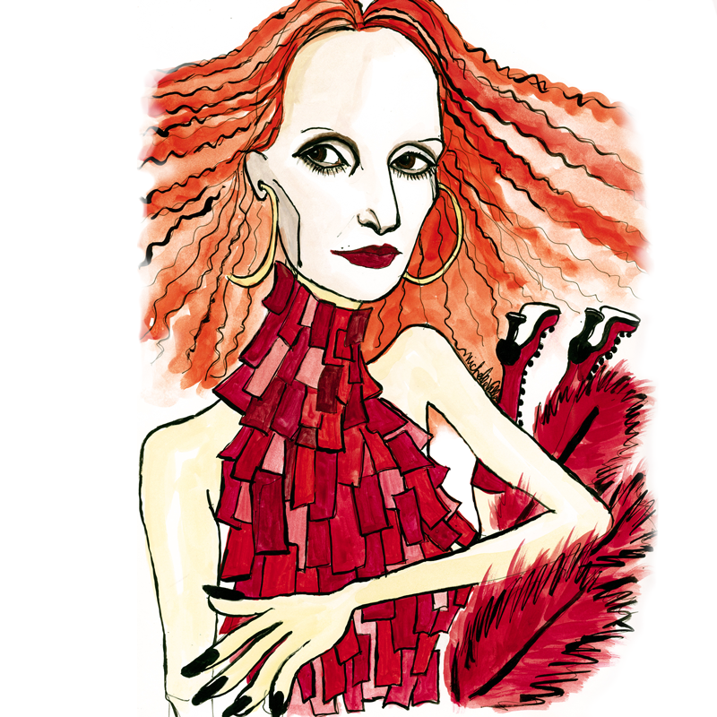 246 Grace Coddington in McQueen