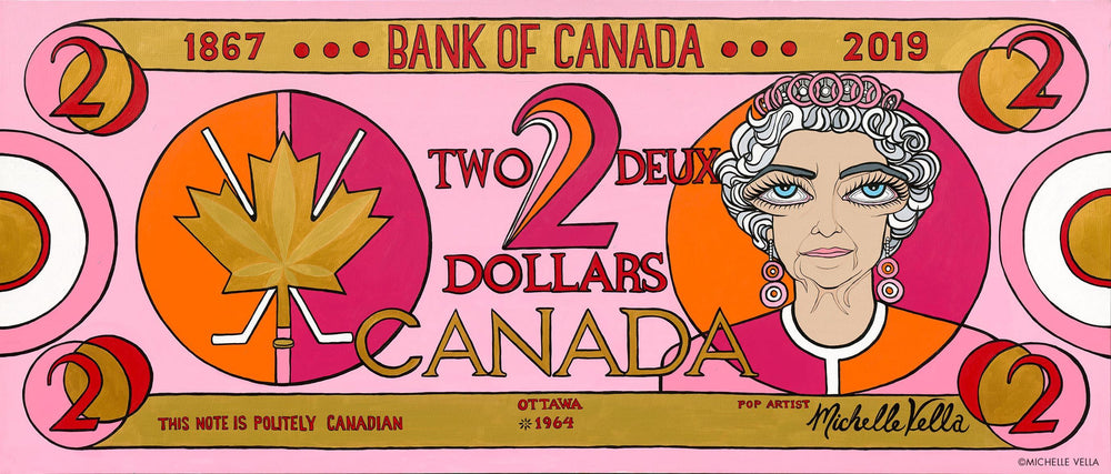 Two Dollar Bill, Canadian, Limited Edition Print - MICHELLE VELLA