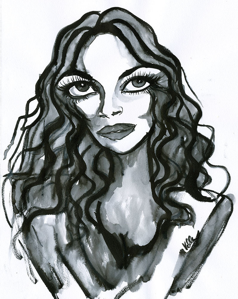 423 Rosario Dawson Sketch 2