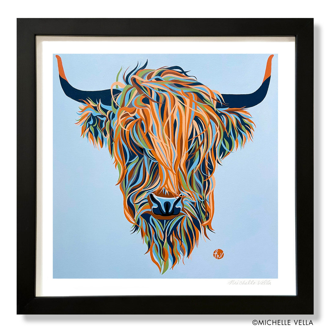 Alfie, the Highland Cow, Limited Edition Print