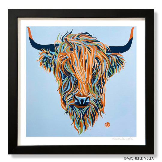 Alfie, the Highland Cow, Limited Edition Print