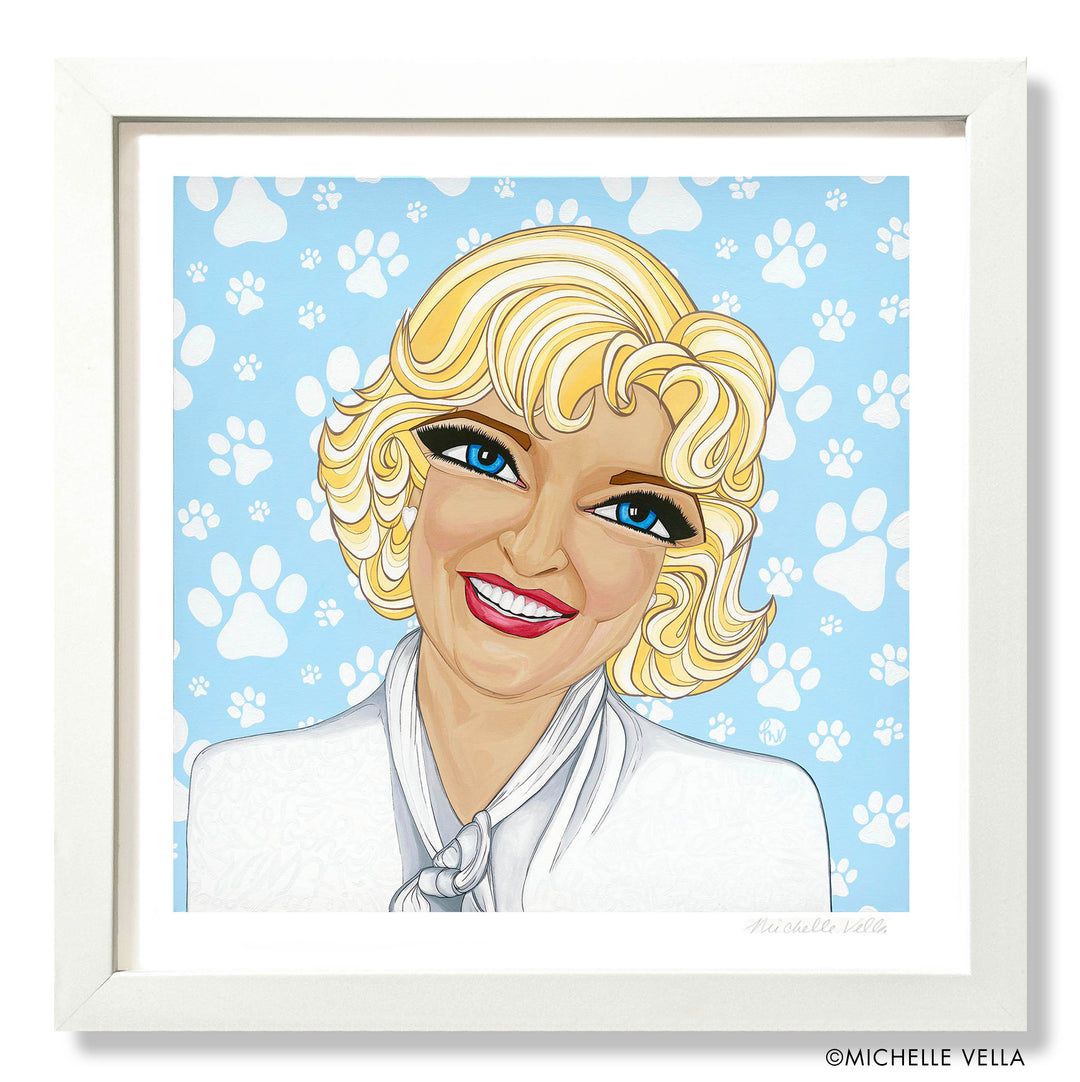 Always laughing with Betty White, Limited Edition Print