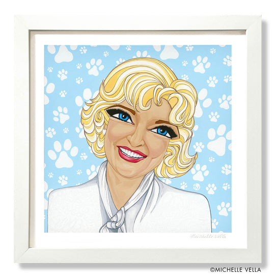 Always laughing with Betty White, Limited Edition Print