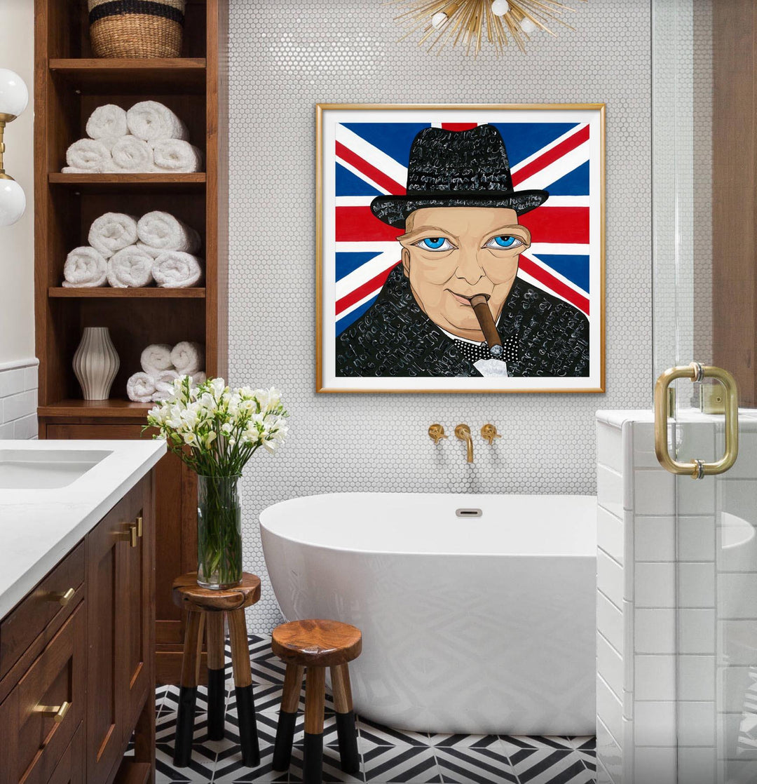 Winston Churchill Limited Edition Print - MICHELLE VELLA