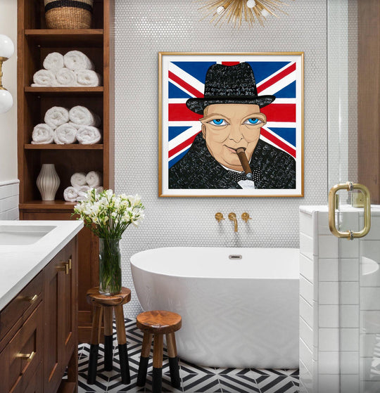 Winston Churchill Limited Edition Print - MICHELLE VELLA
