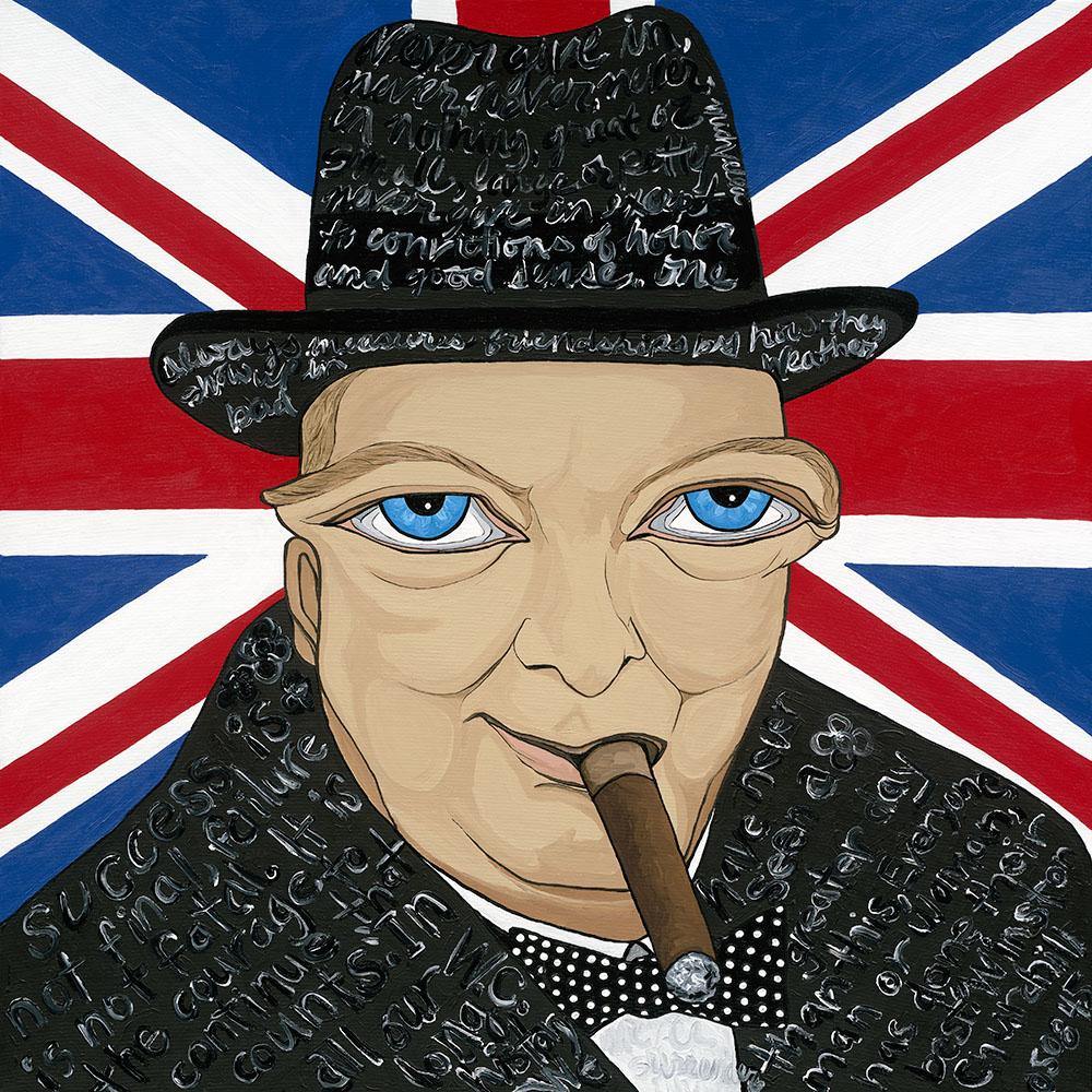 Winston Churchill Limited Edition Print - MICHELLE VELLA