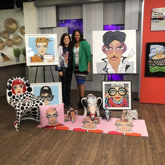 Cityline features Michelle Vella's Wide Big Eyes Popart