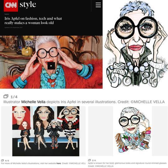 CNN Style - Featuring Michelle Vella's portraits of IRIS APFEL