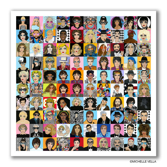 100 ICONS Limited Edition Print