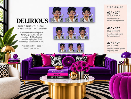 Delirious, HD Metal Limited Edition Print