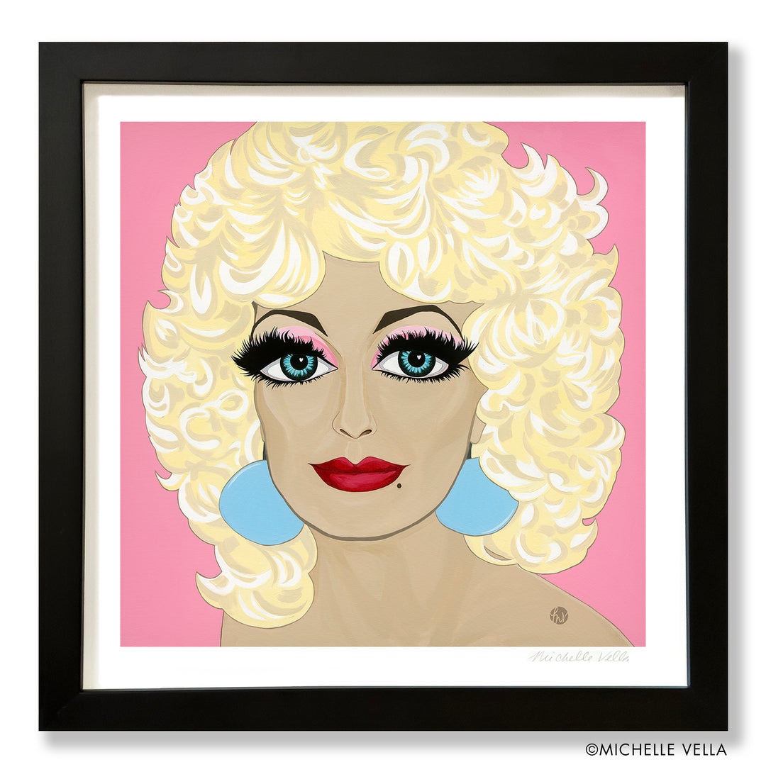 Dolly Love, Blue Eyes, Warhol Style, Limited Edition Print