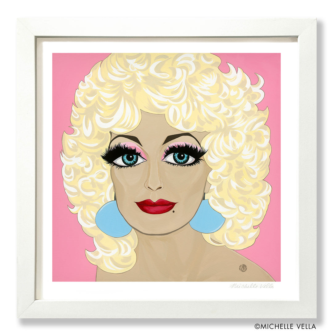 Dolly Love, Blue Eyes, Warhol Style, Limited Edition Print