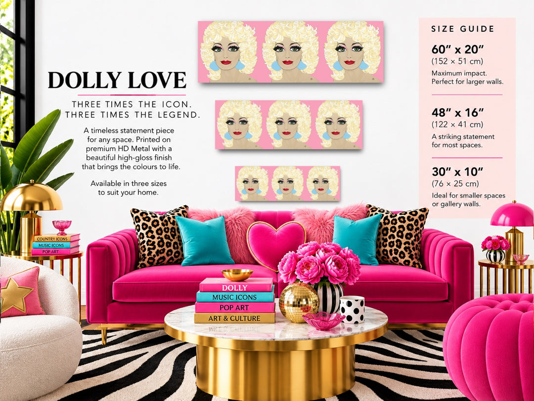 Triptych portrait of Dolly 