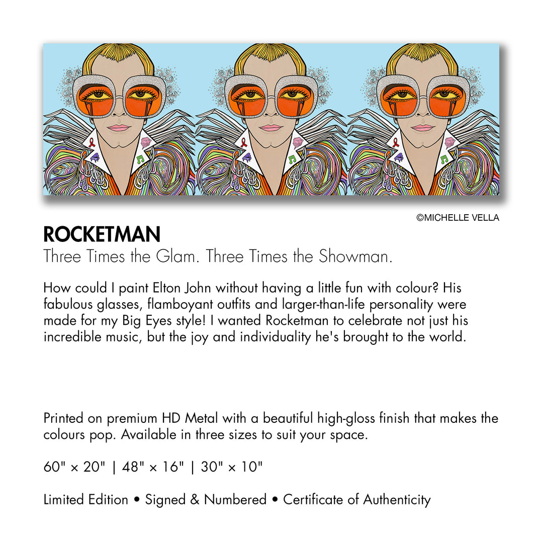 Rocketman, HD Metal Limited Edition Print