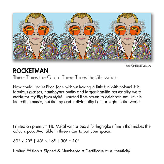 Rocketman, HD Metal Limited Edition Print