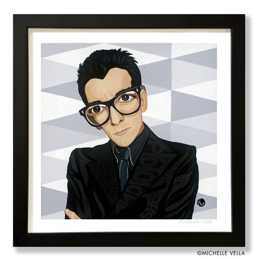 Elvis Costello Squared, Limited Edition Print
