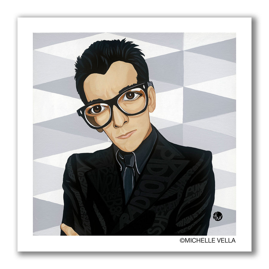 Elvis Costello Squared, Limited Edition Print