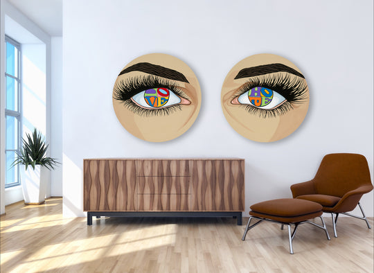 Eyes of Love and Hope, Original Painting