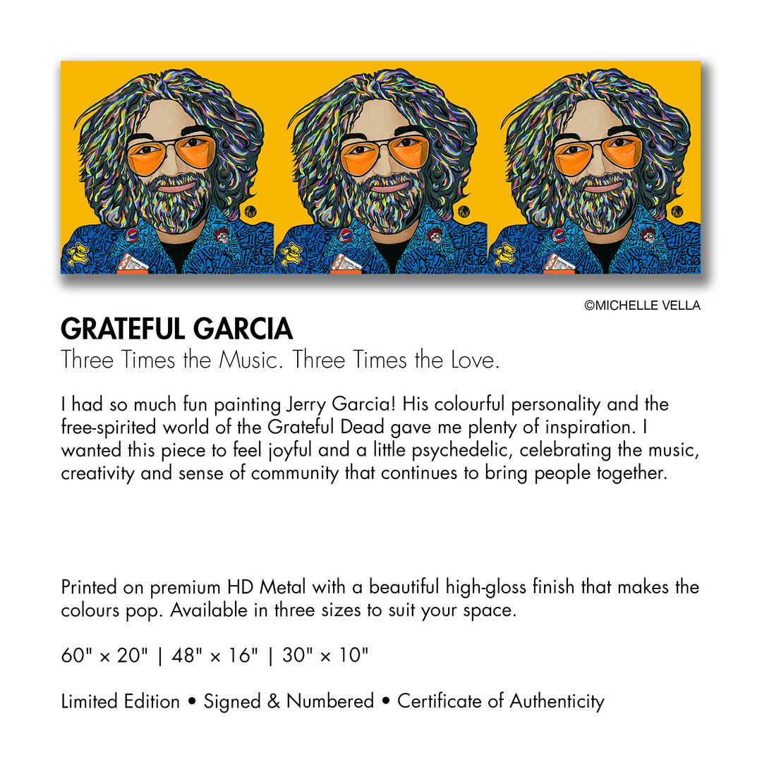 Grateful Garcia, HD Metal Limited Edition Print