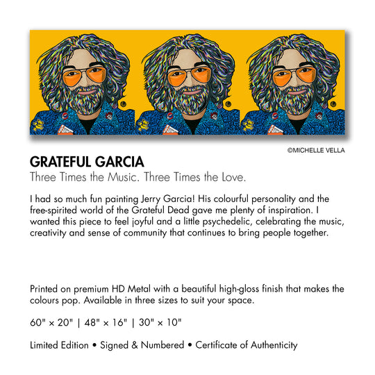 Grateful Garcia, HD Metal Limited Edition Print