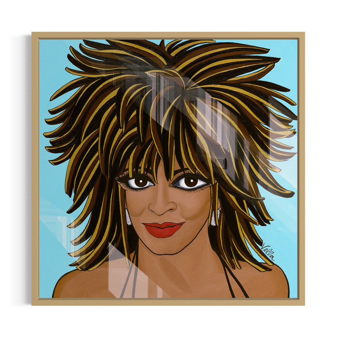 Turn It Up Tina, HD Metal Print