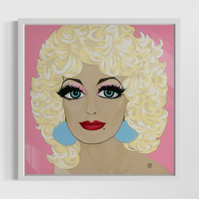 Dolly Love, Blue Eyes, HD Metal Print